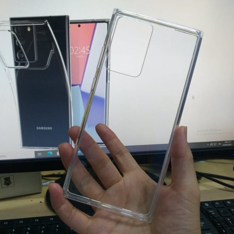 Ốp Lưng Samsung Galaxy Note 20 Ultra Chống Sốc Trong Suốt Hiệu Likgus thiết kế hoàn toàn trong suốt, kết hợp chất liêu PC mặt lưng và TPU ôm sát xung quanh viền máy chất liệu PC trong suốt ở mặt lưng tạo sự cứng cáp